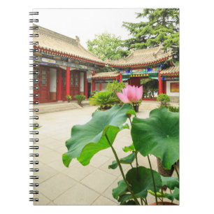 Innenraum der Pagode in China Notizblock
