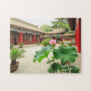 Innenraum der Pagode in China Puzzle