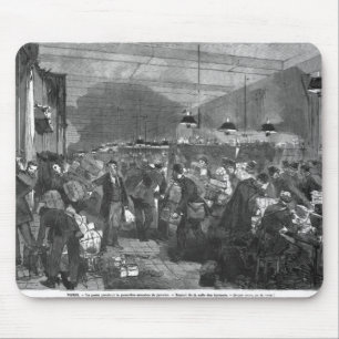 Innenraum der Paris-Post Mousepad
