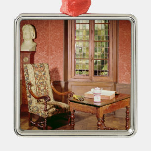 Innenraum der Studie von Honore de Balzac Silbernes Ornament