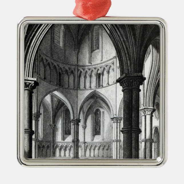 Innenraum der Tempel-Kirche Silbernes Ornament (Vorne)