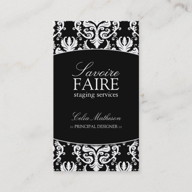 Innenraum, der Visitenkarten entwirft Visitenkarte (Vorderseite)