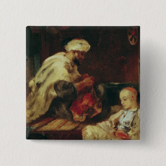 Innenraum der Werkstatt eines arabischen Button (Vorderseite)