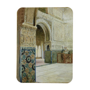 Innenraum des Alhambras, Granada (w/c) Magnet