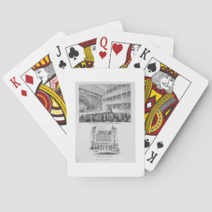 Innenraum des kleinen Theaters, Haymarket in Londo Spielkarten