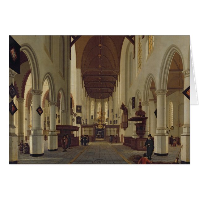 Innenraum des Oude Kerk, Delft, c.1660-70 (Vorderseite (Horizontal))
