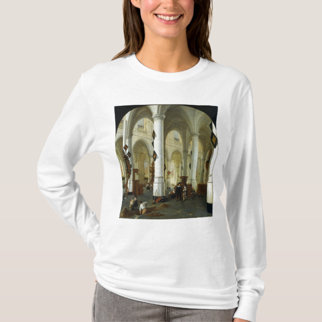 Innenraum des Oude Kerk in Delft T-Shirt (Vorderseite)
