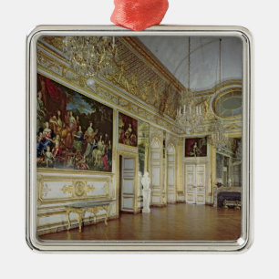 Innenraum des Salons de L'Oeil de Boeuf Silbernes Ornament