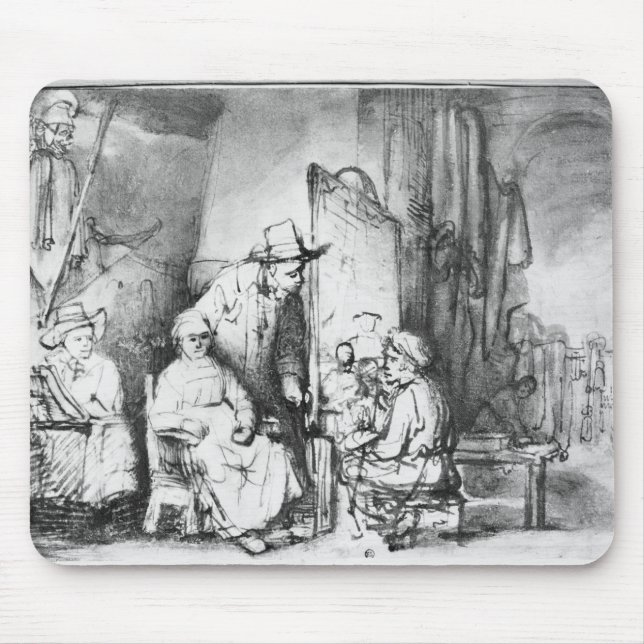 Innenraum des Studios mit Malermalerei Mousepad (Vorne)