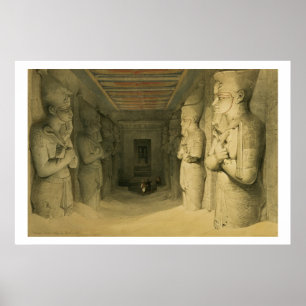 Innenraum des Tempels von Abu Simbel, von "Ägypten Poster