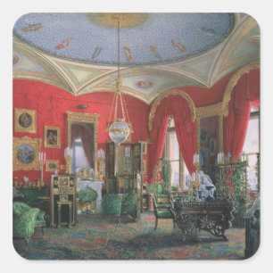 Innenraum des Winter-Palastes Quadratischer Aufkleber