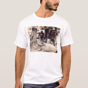 Innenraum einer amerikanischen hölzernen T-Shirt