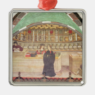 Innenraum einer Apotheke Ornament Aus Metall