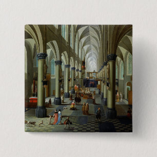 Innenraum einer Kirche Button