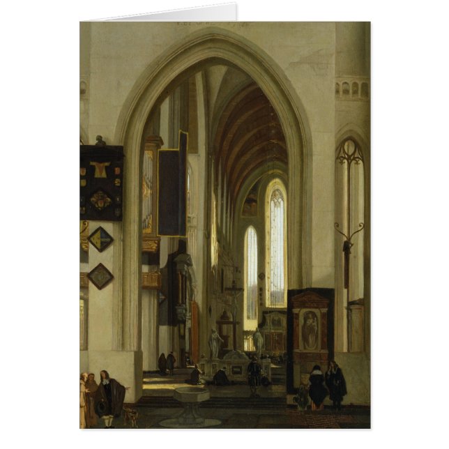 Innenraum einer Kirche mit Zahlen, 1685 (Vorne)