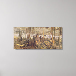 Innenraum einer Munitions-Fabrik Leinwanddruck