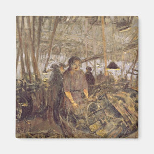 Innenraum einer Munitions-Fabrik Magnet