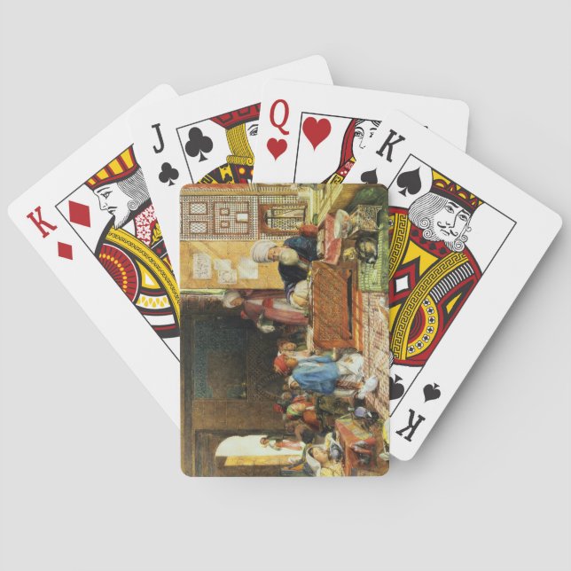 Innenraum einer Schule, Kairo, 1890 (w/c) (sehen Spielkarten (Rückseite)