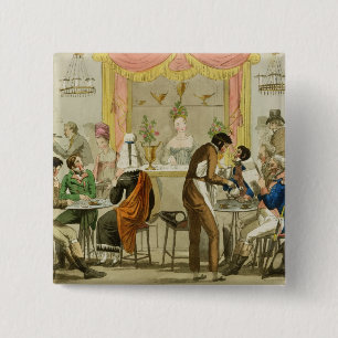 Innenraum eines Cafés, Kneipe. für William Pearm Button
