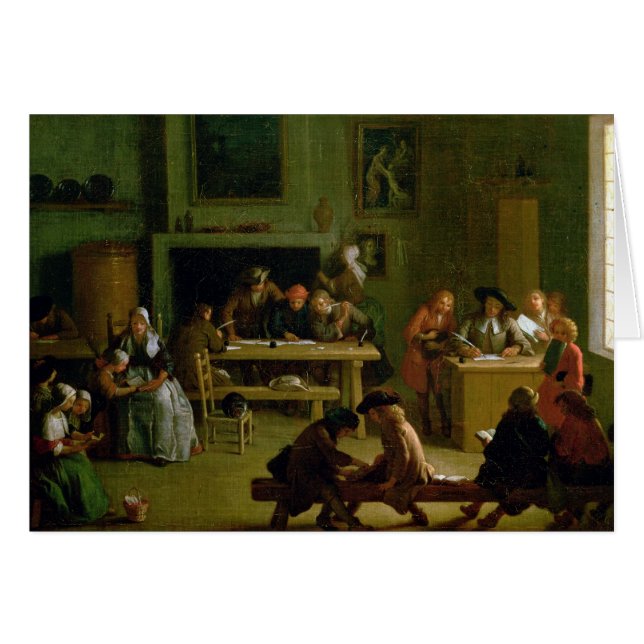 Innenraum eines Klassenzimmers (Vorderseite (Horizontal))