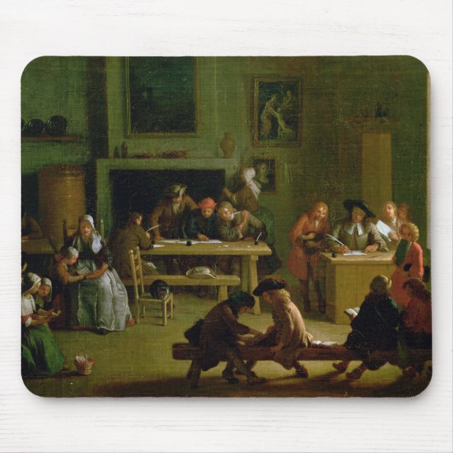 Innenraum eines Klassenzimmers Mousepad (Vorne)