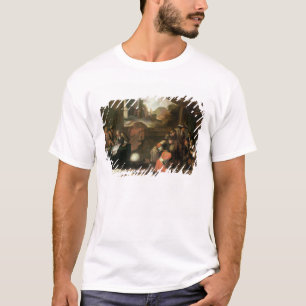 Innenraum eines Raumes mit Geographen T-Shirt
