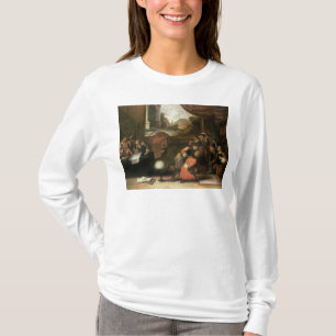 Innenraum eines Raumes mit Geographen T-Shirt