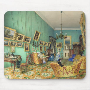 Innenraum eines Wohnzimmers, 1847 Mousepad