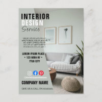 Innenraum-GESCHÄFT individuelles Logo Flyer Poster