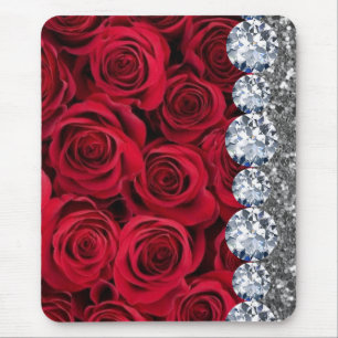 Innenraum Glitter Chic Gold Haus Rose Mousepad