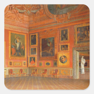 Innenraum im Medici Palast Quadratischer Aufkleber