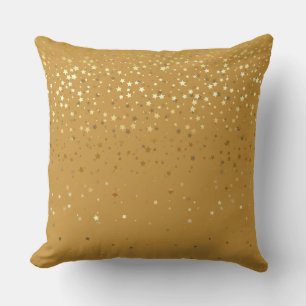 Innenraum-Kleine-Goldene-Sterne-Quadratkissen-Gold Kissen