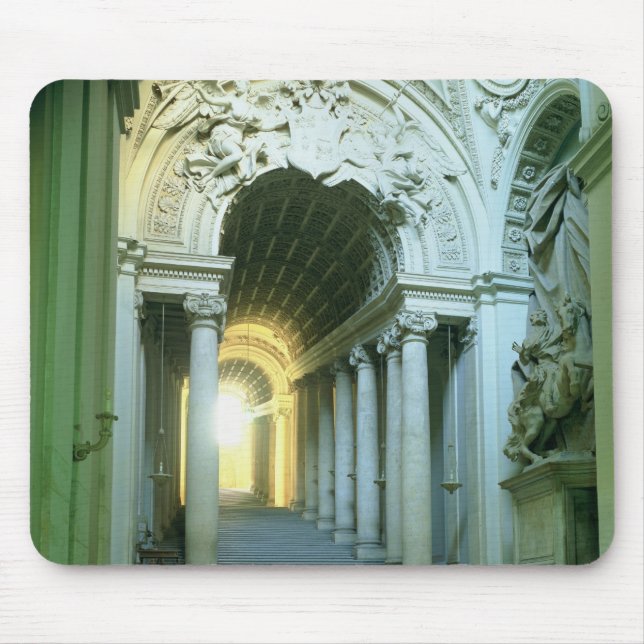 Innenraum mit Ansicht des Treppenhauses Mousepad (Vorne)