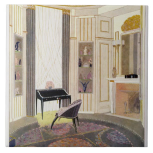 Innenraum mit Möbeln entwarf durch Ruhlmann, von Fliese