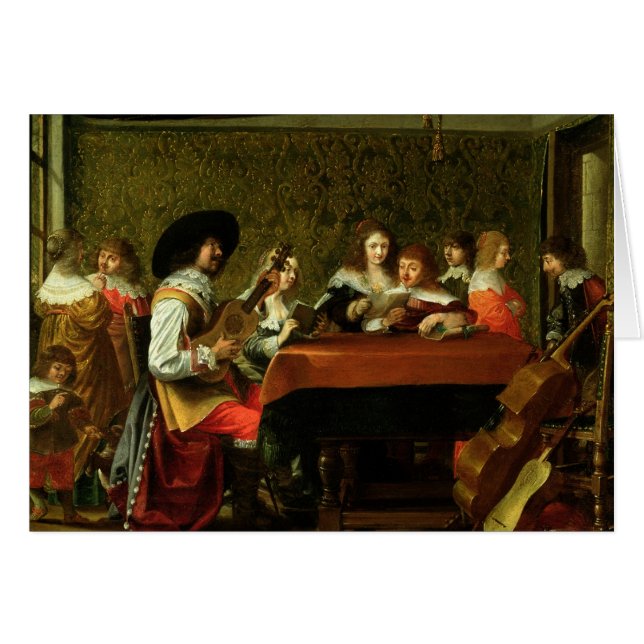 Innenraum mit Musikern und Sängern (Vorderseite (Horizontal))