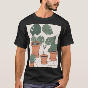 Innenraum-Pflanzen-Mama-Gartenliebhaber Sukkulente T-Shirt