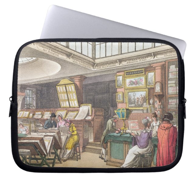 Innenraum von Ackermanns "Behälter von Künsten, Laptopschutzhülle (Vorderseite)