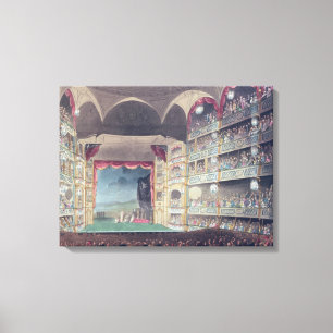 Innenraum von Drury Weg-Theater, 1808 Leinwanddruck