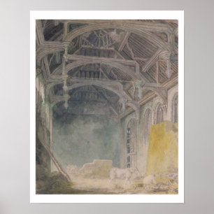 Innenraum von Johannes Palast, Eltham, c.1793 (w/c Poster