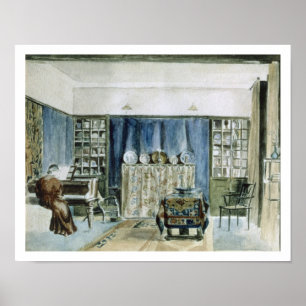 Innenraum von Kelmscott Landsitz (w/c auf Papier) Poster