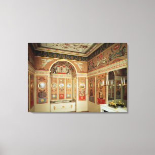 Innenraum von Napoleons Badezimmer, im Jahre 1807 Leinwanddruck