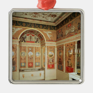 Innenraum von Napoleons Badezimmer, im Jahre 1807 Silbernes Ornament