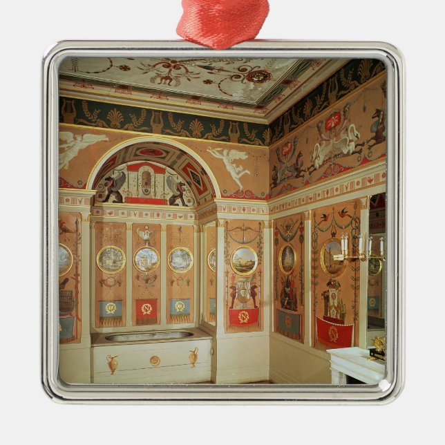 Innenraum von Napoleons Badezimmer, im Jahre 1807 Silbernes Ornament (Vorne)