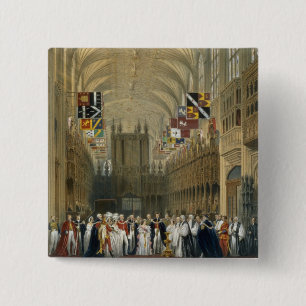 Innenraum von St George Kapelle, 1838 (Farbelitho Button