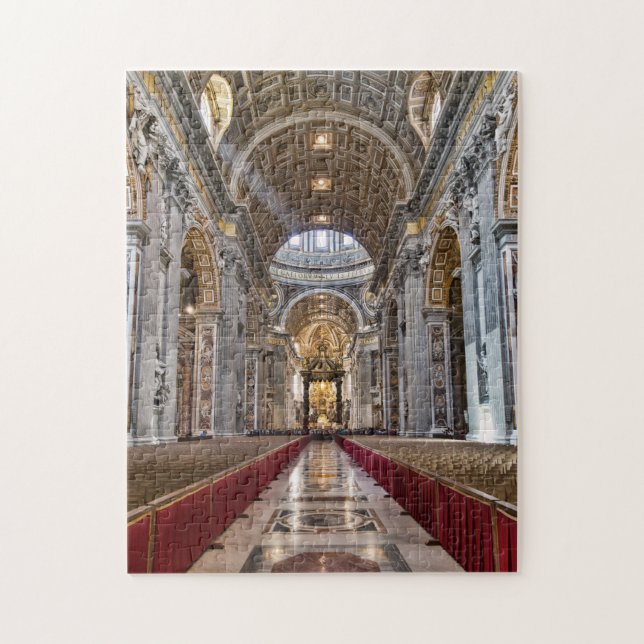 Innenraum von St Peter Basilika Puzzle (Vertikal)
