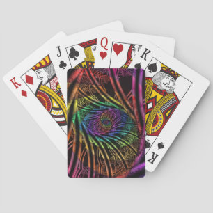 Innenseite   Rainbow Fraktal Art Spielkarten