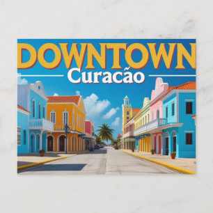 Innenstadt von Curaçao Feiertagspostkarte