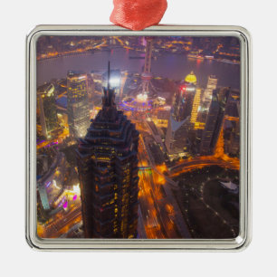 Innenstadt von Shanghai Ornament Aus Metall
