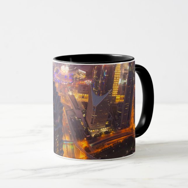 Innenstadt von Shanghai Tasse (VorderseiteRechts)