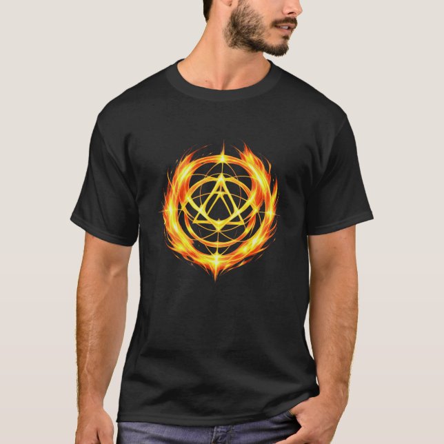 Inner Fire Seal Spiritual Power Symbol T-Shirt (Vorderseite)